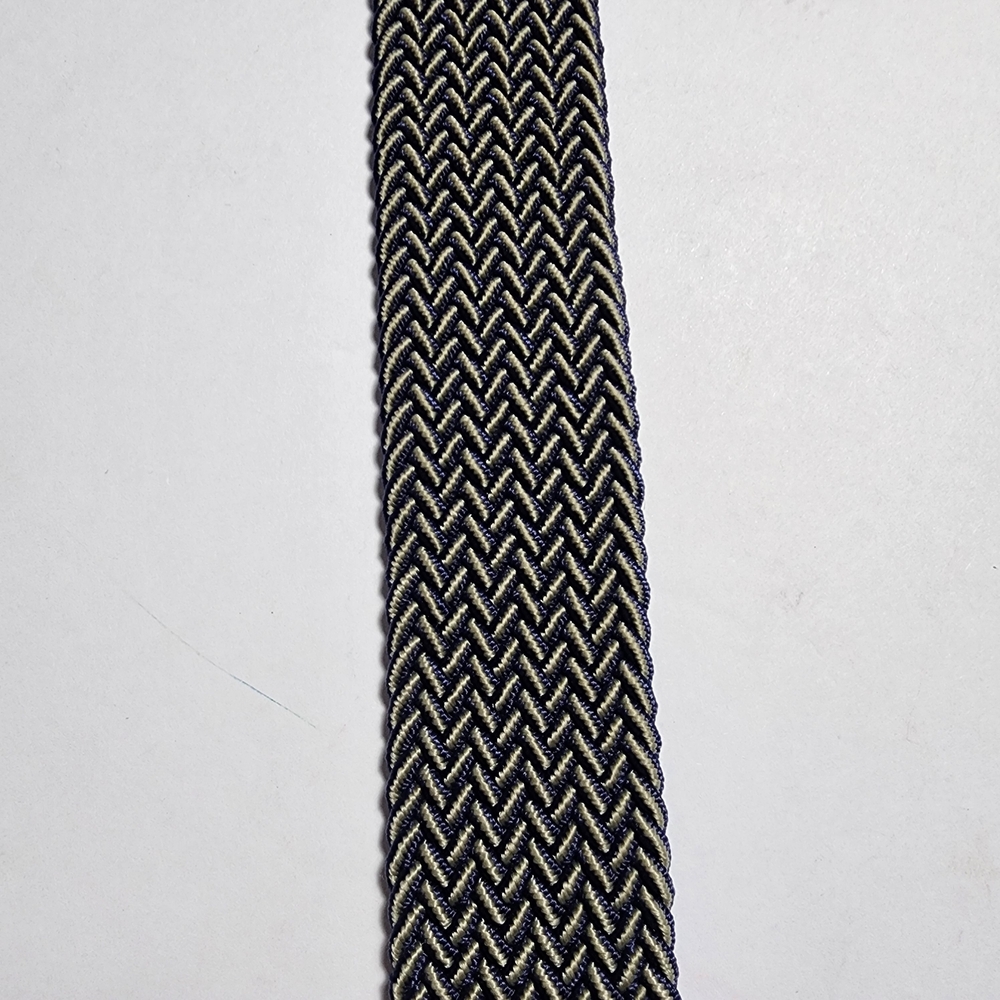 Tommy Bahama Men's Two Tone Stretch Braided Webbed Belt Blue/Gray Size S/M - Picture 4 of 6